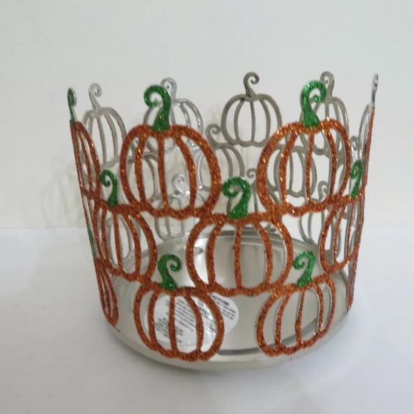 BATH & BODY WORKS PUMPKIN GLITTER CANDLE HOLDER - Picture 4 of 8